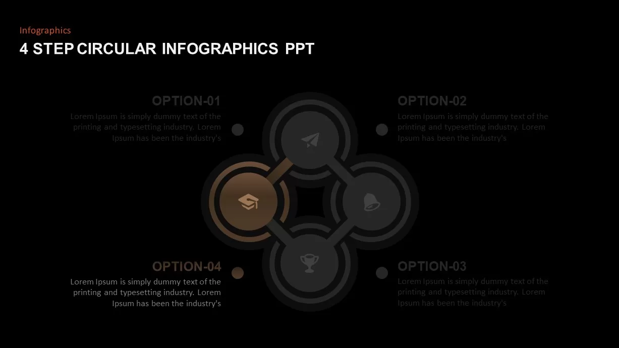 4 Step Circular Process Template