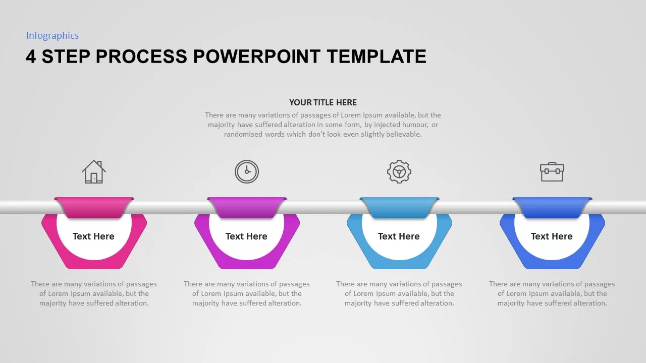 4 Step Process PowerPoint Template