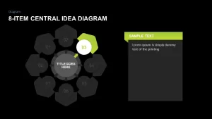 8-Item Central Idea PowerPoint Diagram