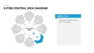 8-Item Central Idea PowerPoint Template