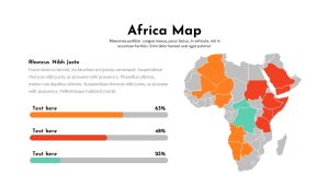 Charity PowerPoint Template africa map