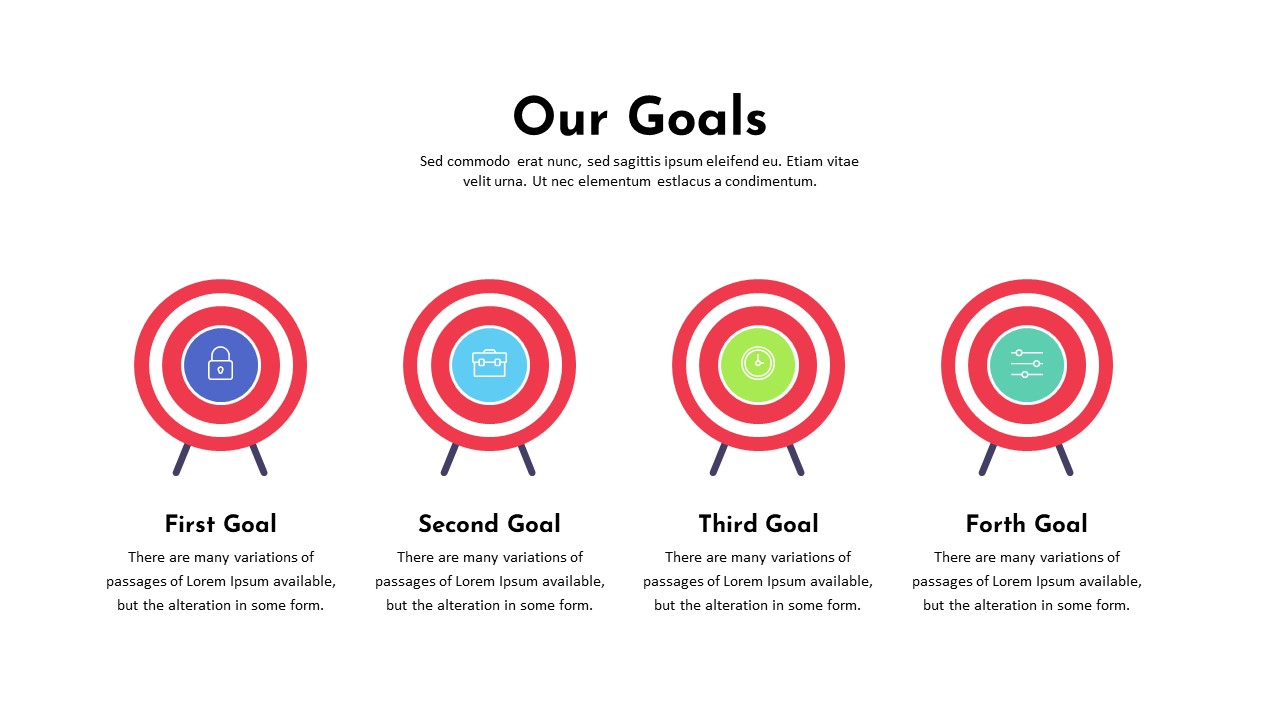 Charity PowerPoint Template goals