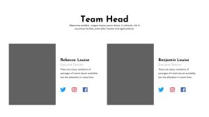 Charity PowerPoint Template team head