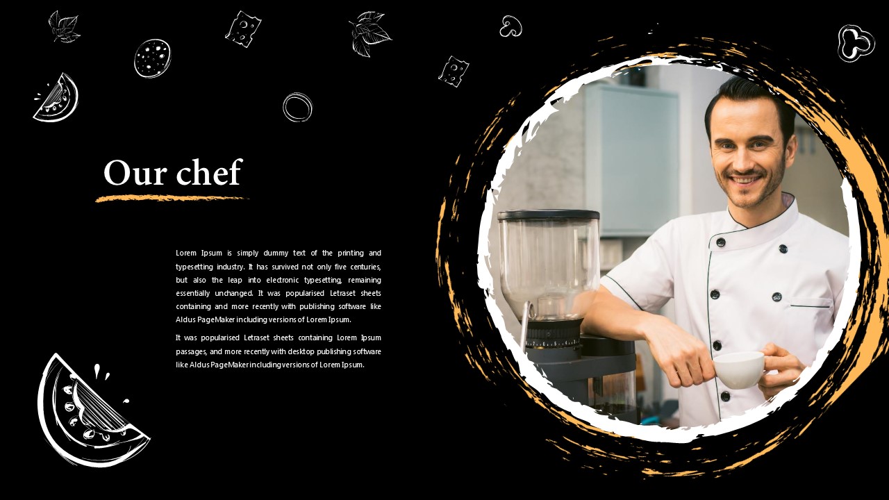 Free Food PowerPoint Template Chef