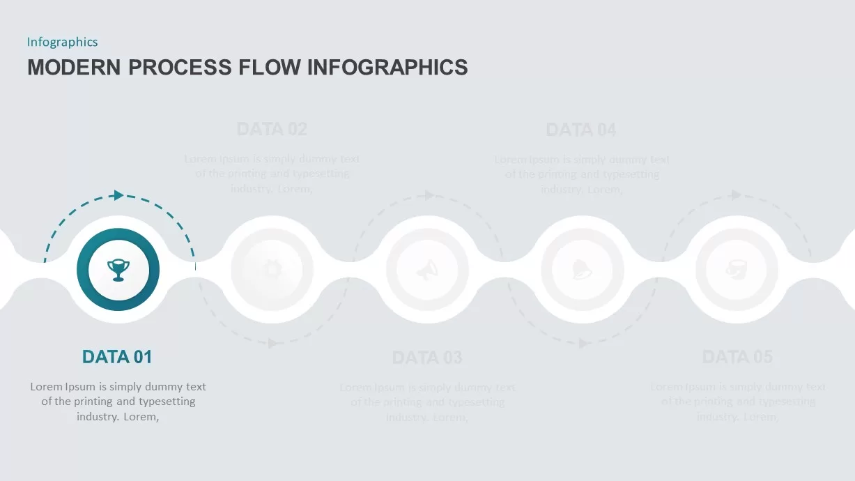 Modern Infographic Process Flow Template