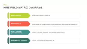 Nine Field Matrix Diagram Template