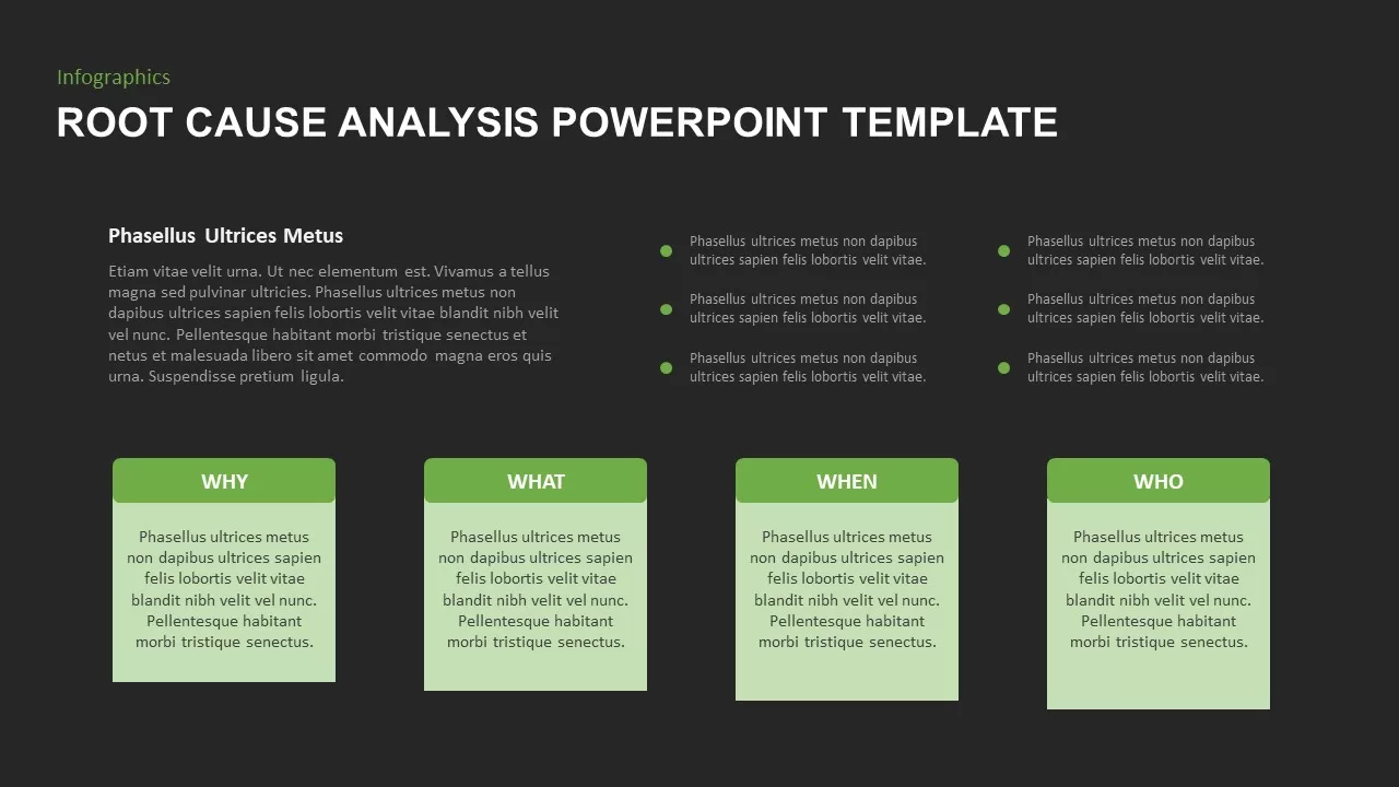 Root Cause Analysis Template