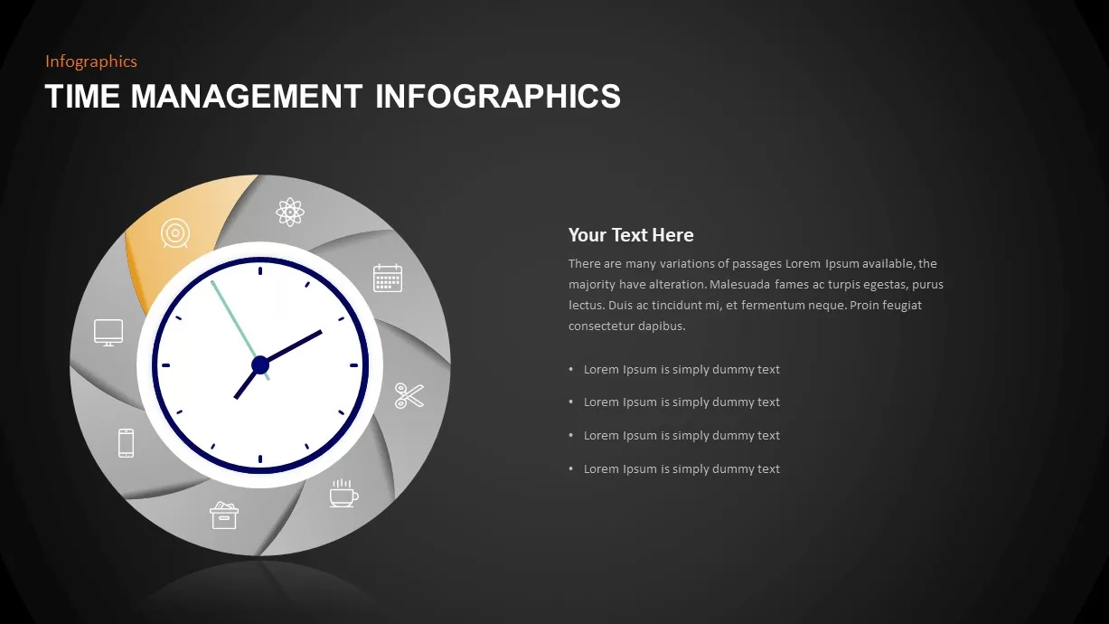 Time Management Infographic Template Diagram