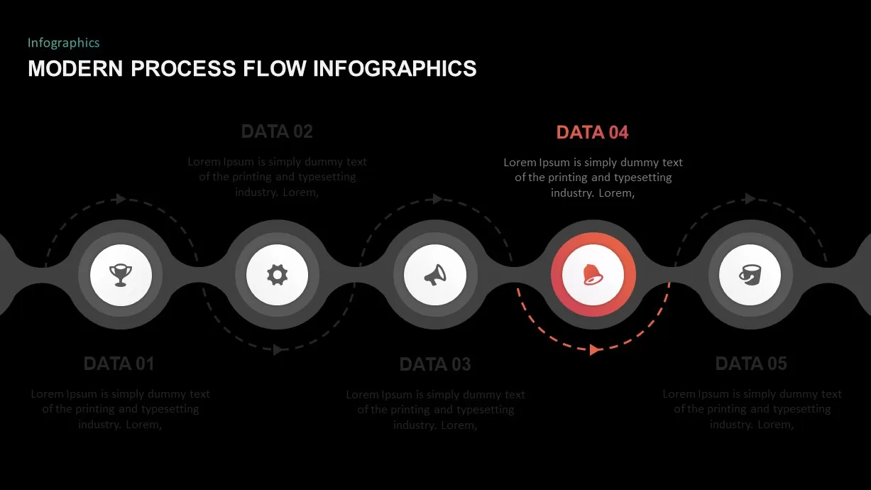 process flow infographic template for PowerPoint