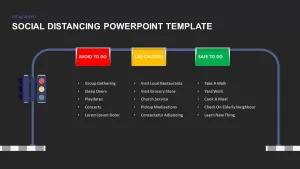 social distancing powerpoint diagram