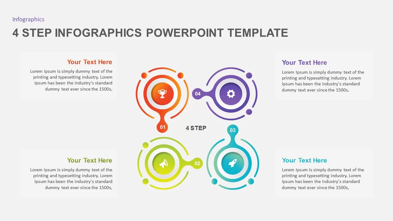 4 step infographic template