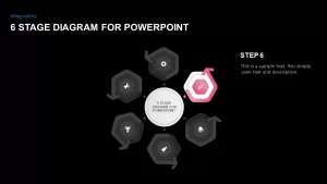 6 Stage PowerPoint Diagram