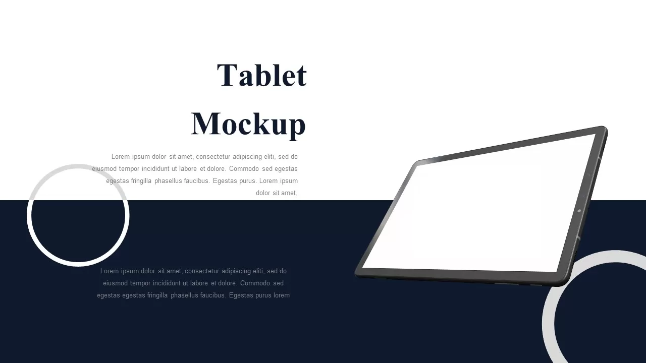 sales meeting ppt tablet mockup