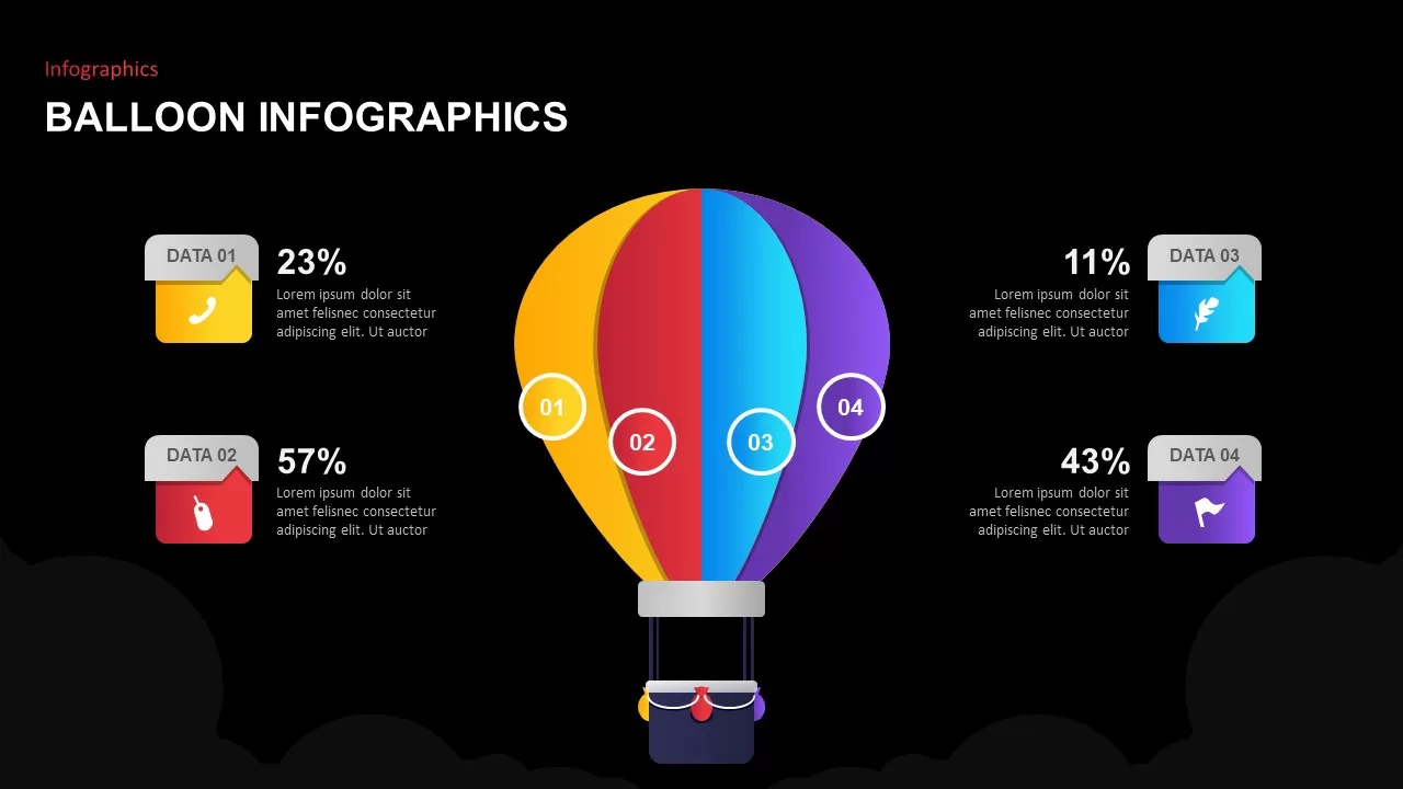 Balloon Data PowerPoint Template