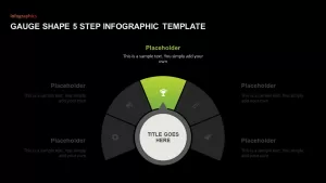 Gauge Shape 5 Step Infographic