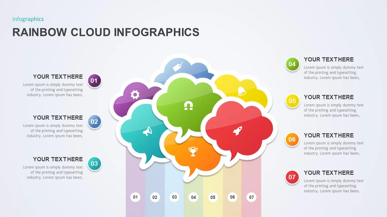 Rainbow Cloud Infographics