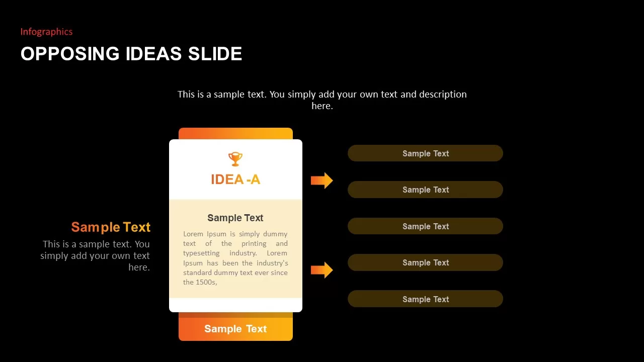 Opposing Ideas Slides dark