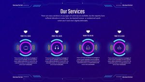 Video Game Pitch Deck PowerPoint Template Services Slide