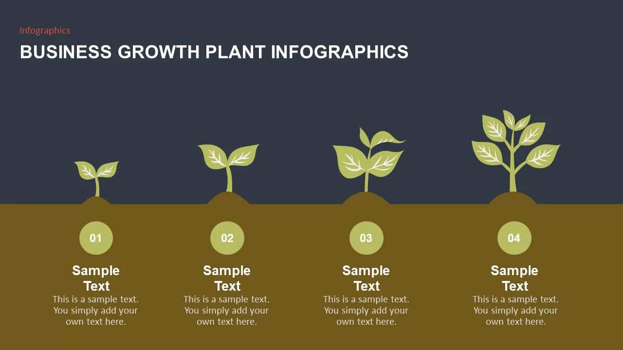 Business Growth Plant Infographics