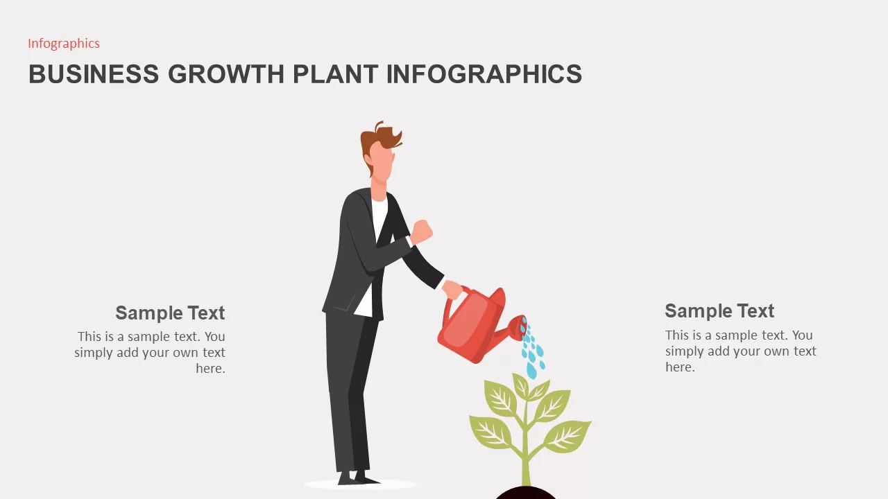 Business Growth Plant Infographics