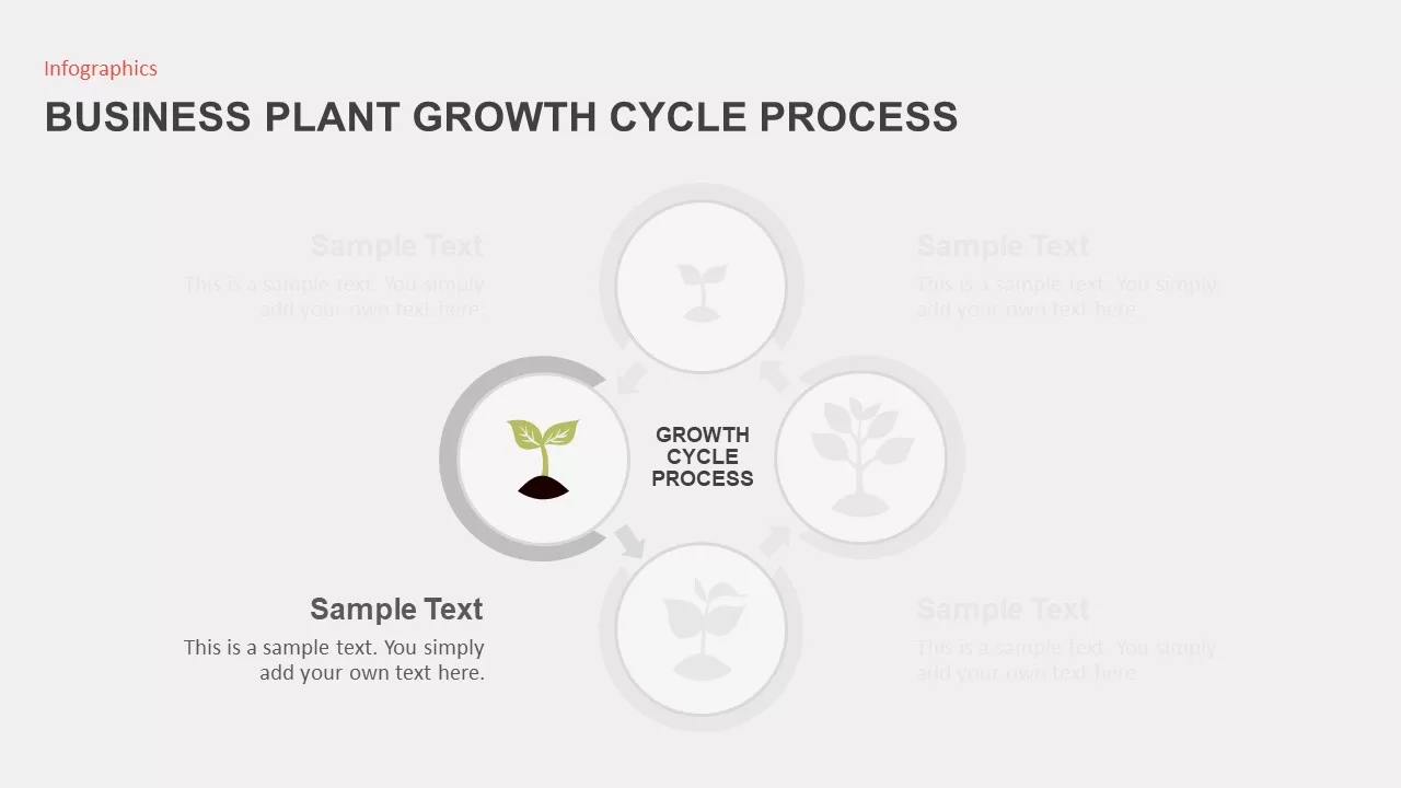 Business Growth Plant Infographics