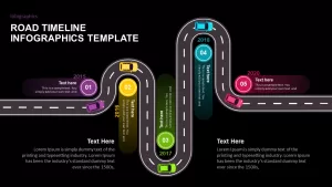 road timeline template for powerpoint