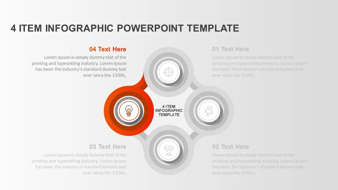 4 steps PowerPoint diagram