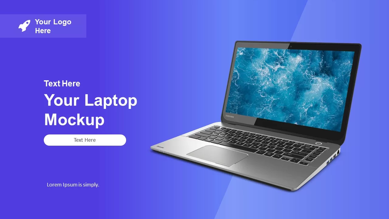 laptop mockup powerpoint template