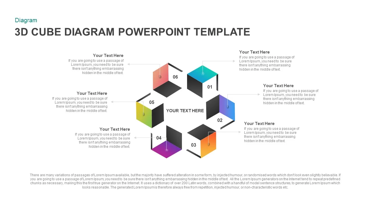 3D cube diagram