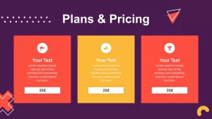pricing table