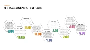 Agenda Template that can display upto 9 items