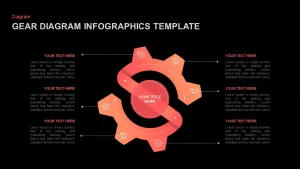 gear diagram infographics template