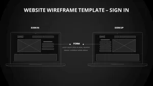 webiste wireframe signin template