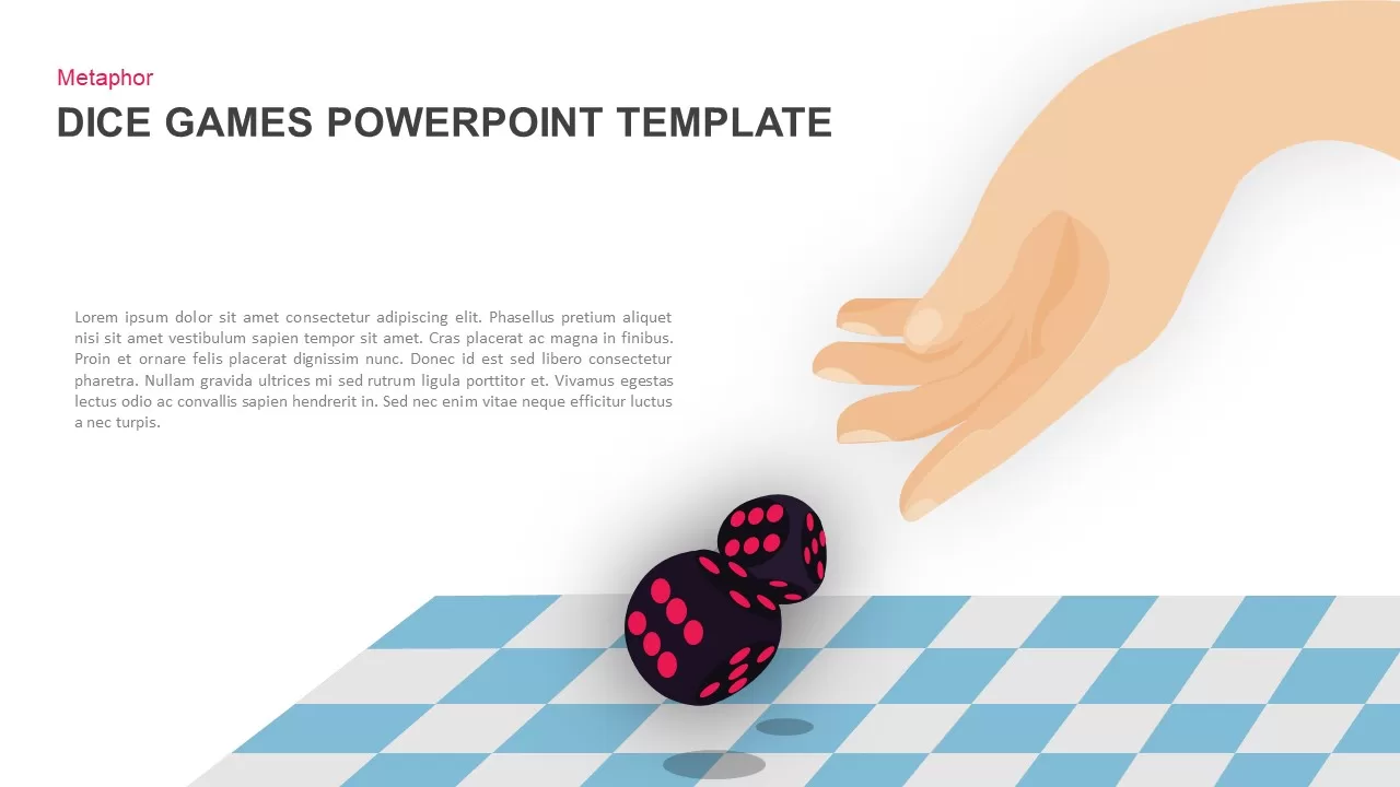 dice games powerpoint template