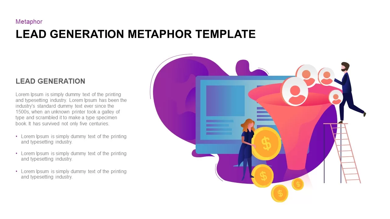 lead generation metaphor template