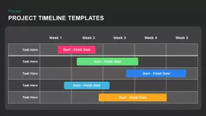 project timeline presentation slide