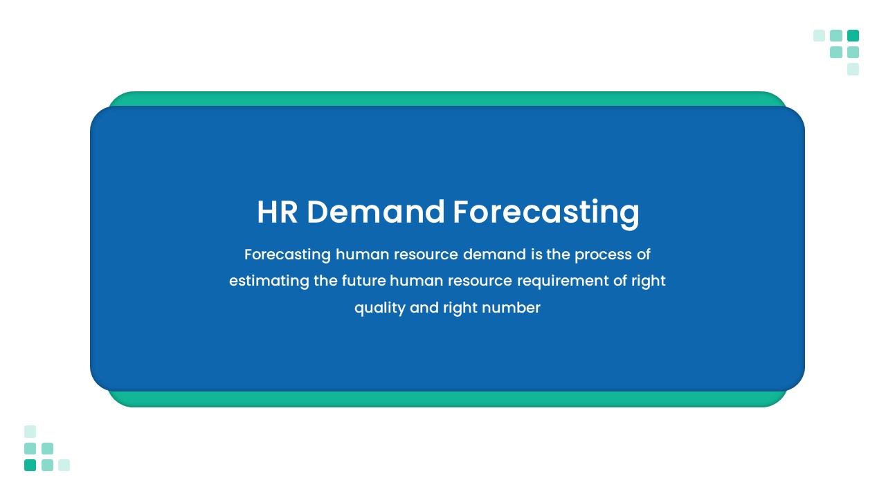 Human Resource Planning PPT template demand forecasting