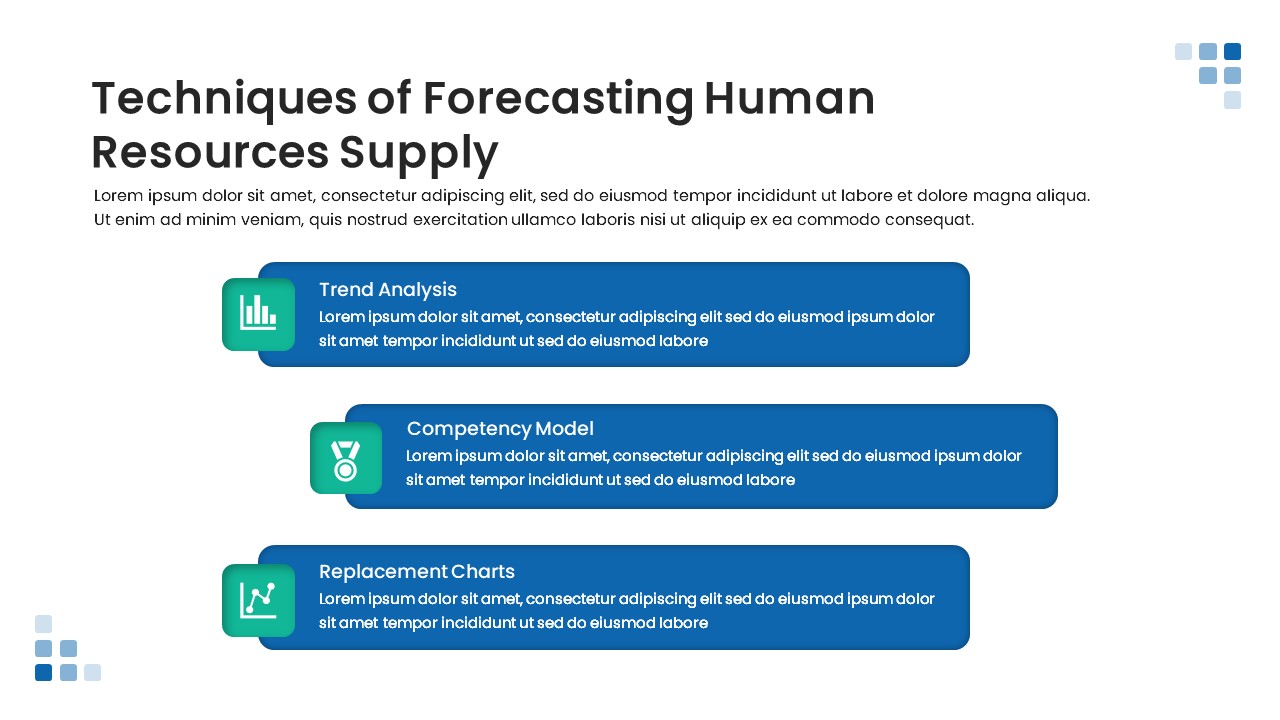 Human Resource Planning PPT template techniques