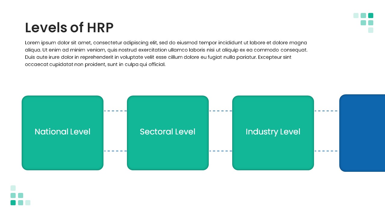 Human Resource Planning powerpoint template levels