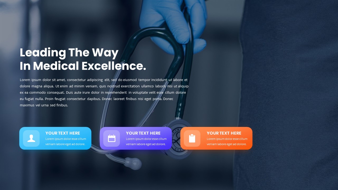 Medical Slide Deck PowerPoint Template excellence