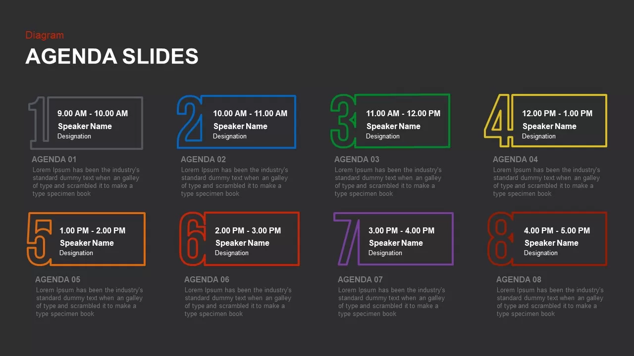 agenda slides for powerpoint template