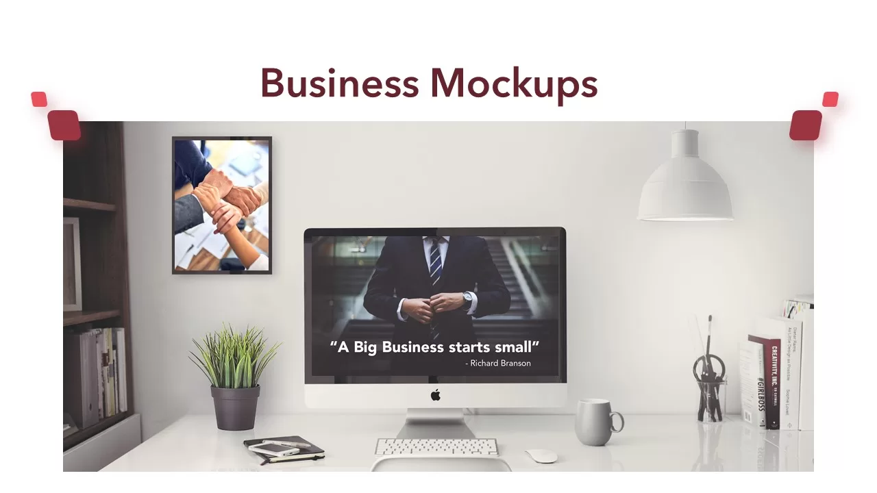 business mockups slide