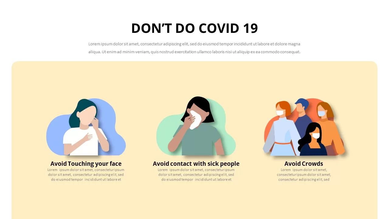 dont do covid 19 template