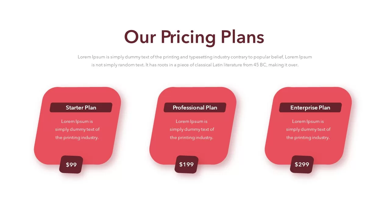 our pricing plan