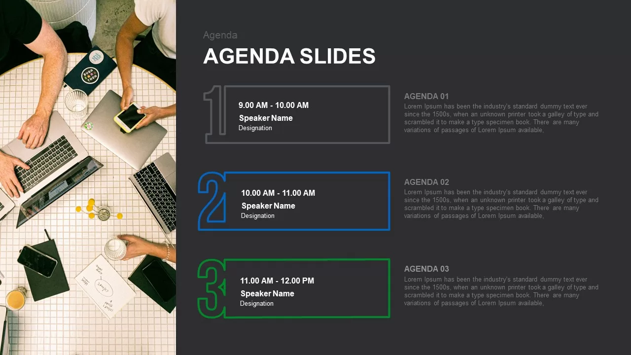 powerpoint agenda slide