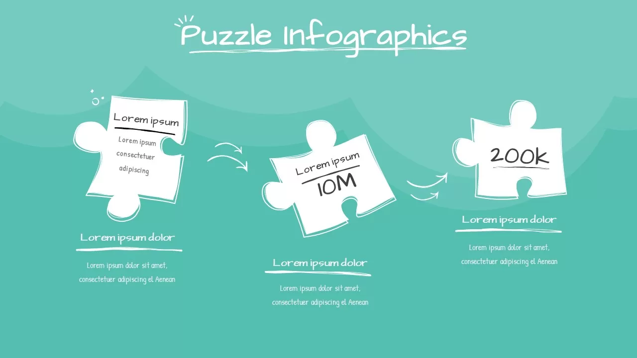 puzzle infographics