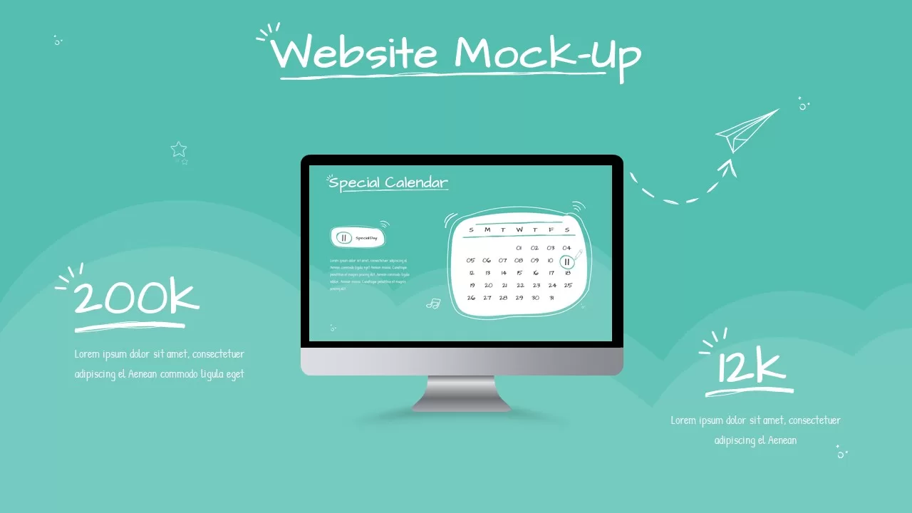 website mockup