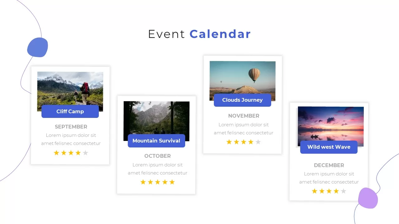 event calendar