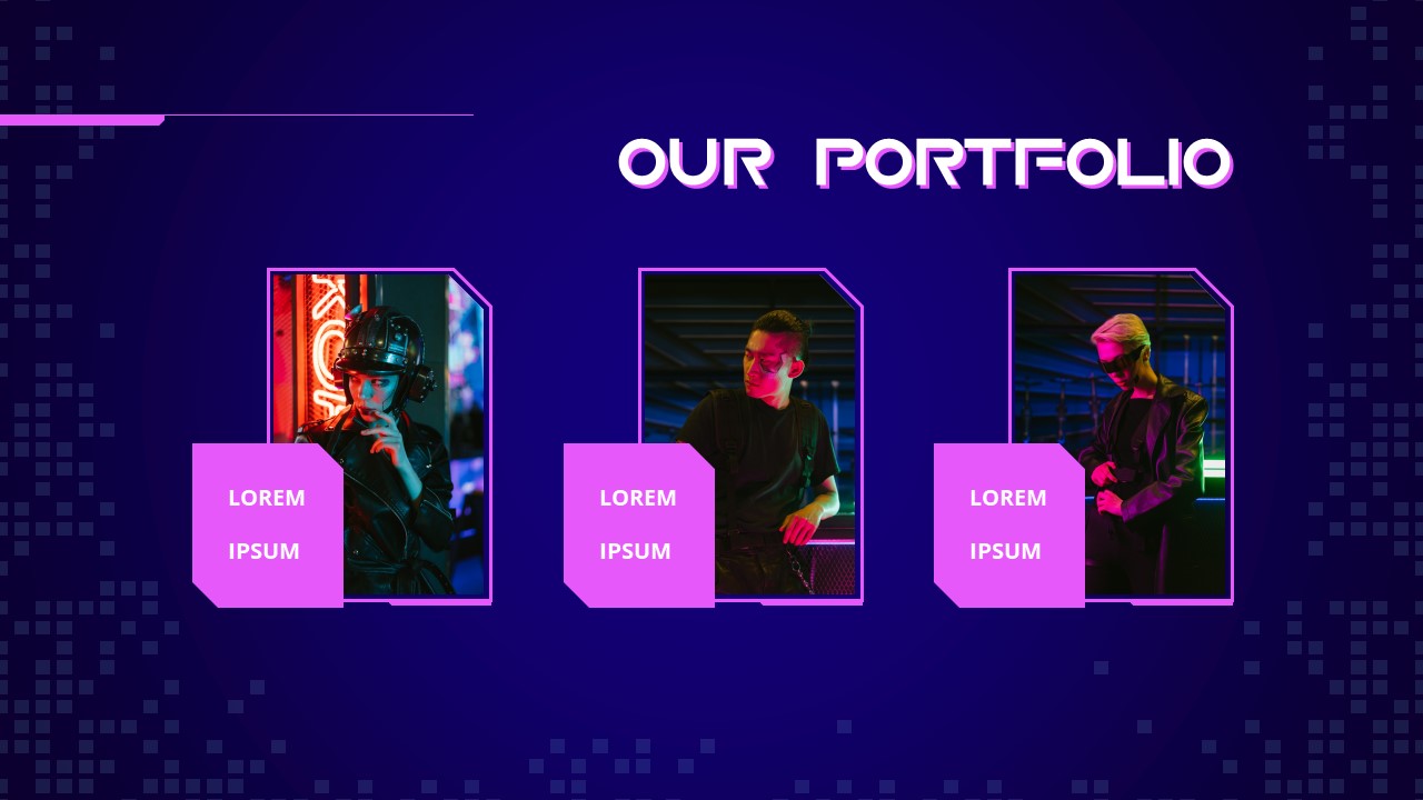 Gaming PowerPoint Template Portfolio