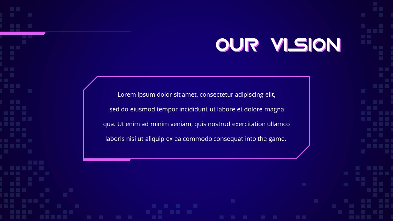 Gaming PowerPoint Template Vision